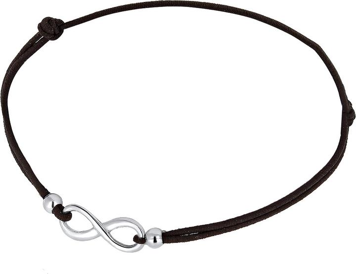 Produktbild Elli Infinity, Textil-Armband (17 cm, Gummiband, 925er Sterling Silber, No Stein)