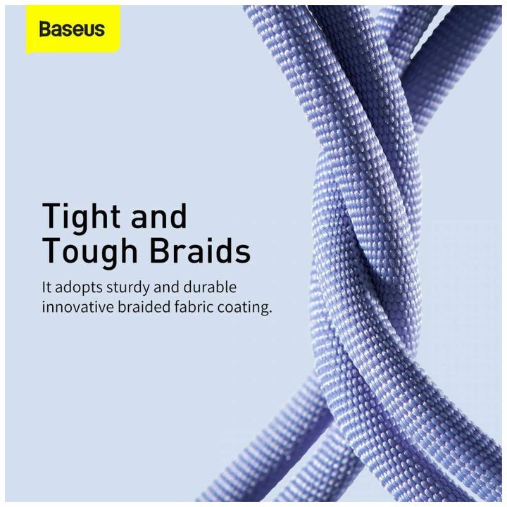 Immagine prodotto Baseus Crystal Shine Series Fast Charging Data Cable USB to iP 2.4A 1.2m Purple (1.20 m)