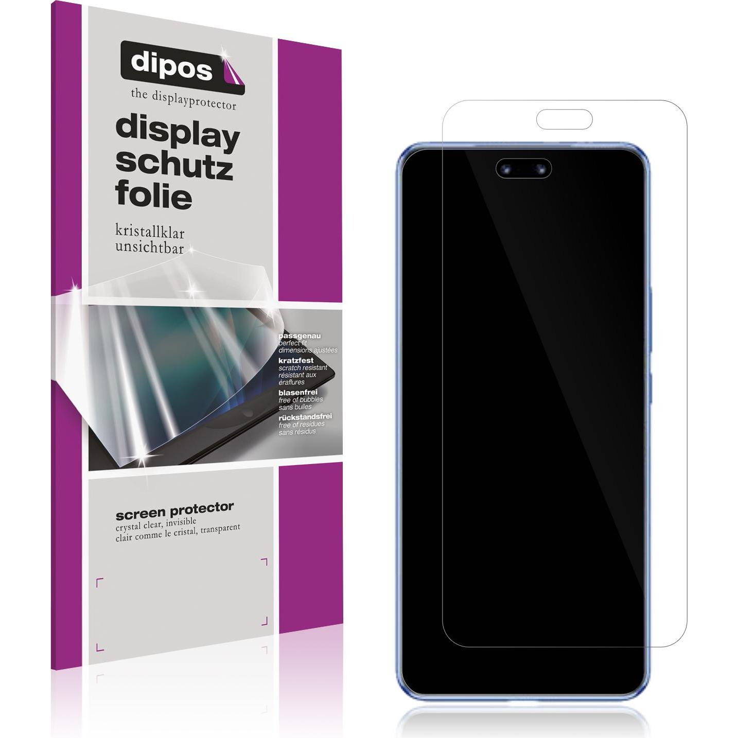 Dipos Displayschutzfolie Crystalclear (4 Stück, Huawei Nova), Smartphone Schutzfolie, Transparent