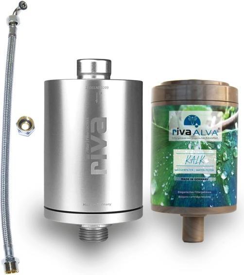 Produktbild Riva Trinkwasserfilter rivaALVA KALK – Metallgehäuse mit Filterkartusche und Schlauchanschluss-Set