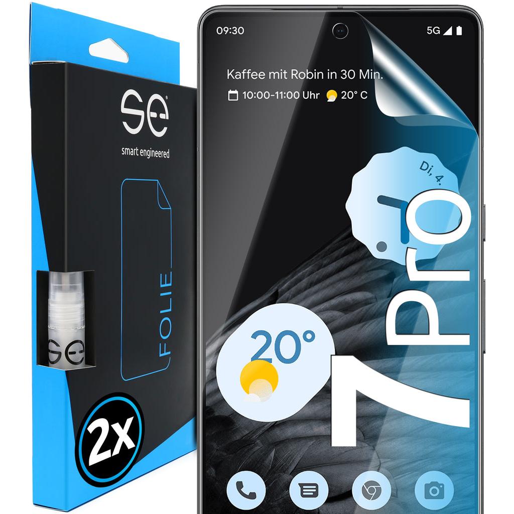 Smart Engineered 3D Schutzfolie (1 Stück, Google Pixel 7 Pro), Smartphone Schutzfolie, Transparent