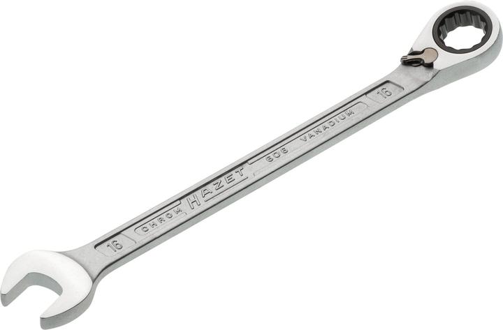 Actual product image HAZET Ratcheting combination wrench 606-16 ∙ Outside 12-point traction profile ∙ 16 mm (16 mm)