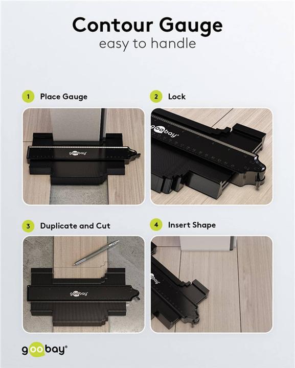 Image du produit Goobay Gabarit de contour, jeu de 2 (12.40 cm)