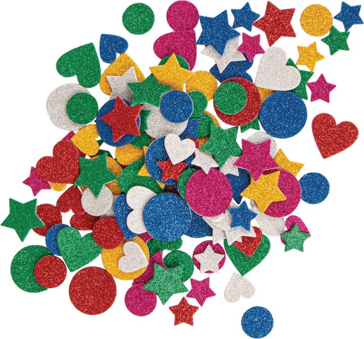 Rayher Moosgummi Glitter-Mix bunt