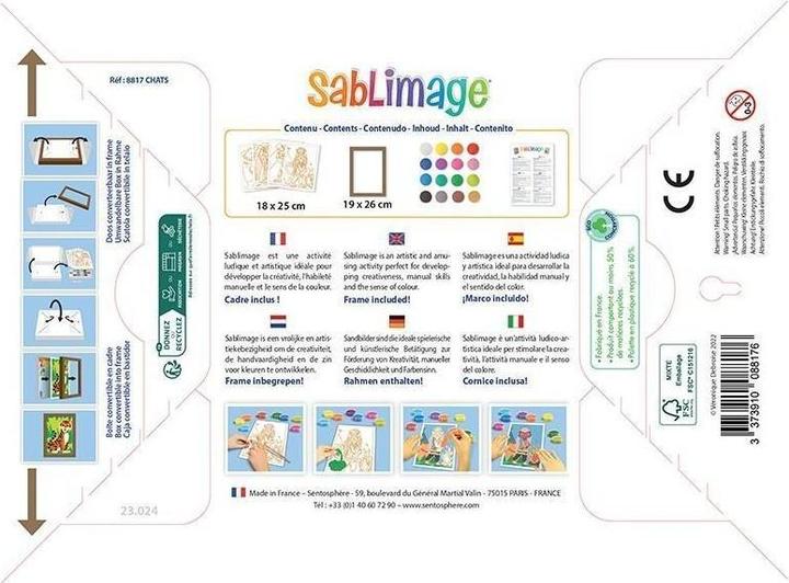 Actual product image Sentosphere Sandpictures Cats