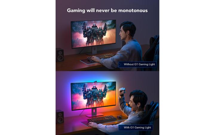 Productafbeelding Govee Pro Gaming Light DreamView G1, RGBIC, WiFi (RGBIC, 150 cm, Interieur)