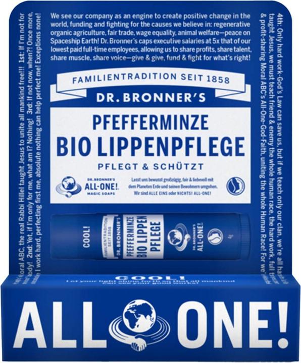 Produktbild Dr. Bronner's Lippenbalsam Pfefferminze (Lippenbalsam, 4 ml)