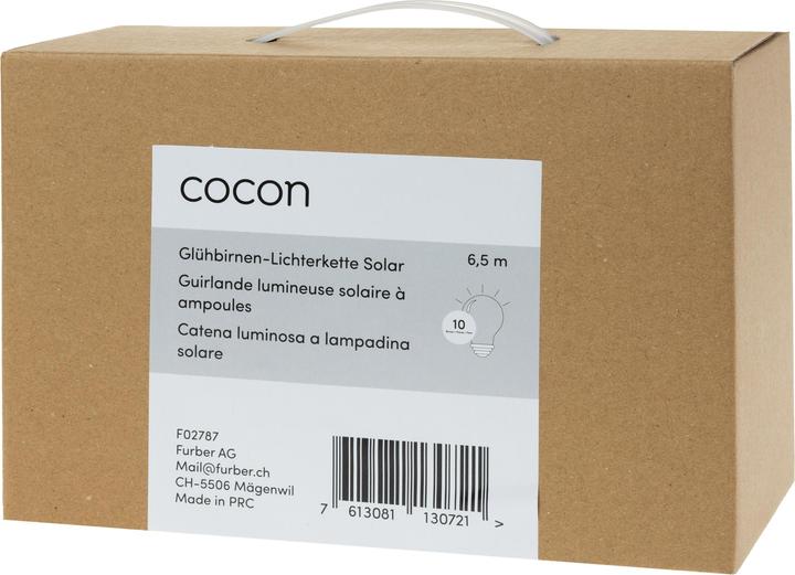 Actual product image Cocon LED light chain solar light bulbs (6.50 m)