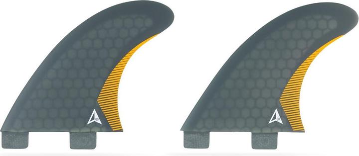 Roam Quad Rear Fin Set Medium two tab Smoke