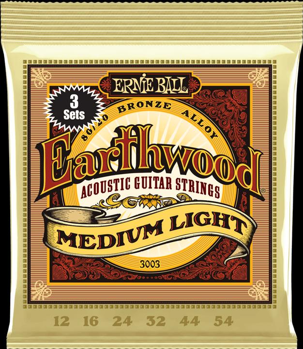 Produktbild Ernie Ball Saitensatz, Earthwood 80/20 Bronze 3er Pack, Medium Light 1 (3 x)