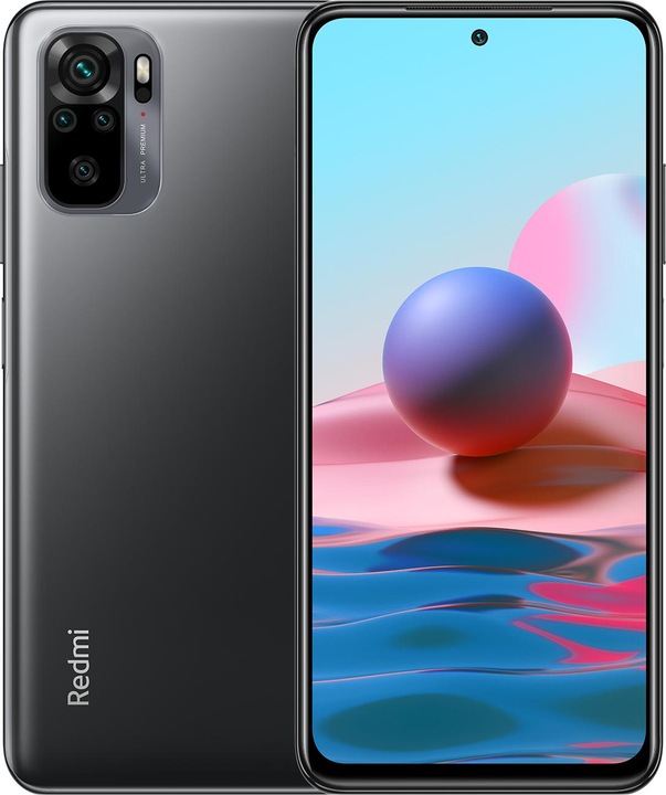 Actual product image Xiaomi Redmi Note 10 (128 GB, Onyx Gray, 6.43", Dual SIM, 48 Mpx, 4G)