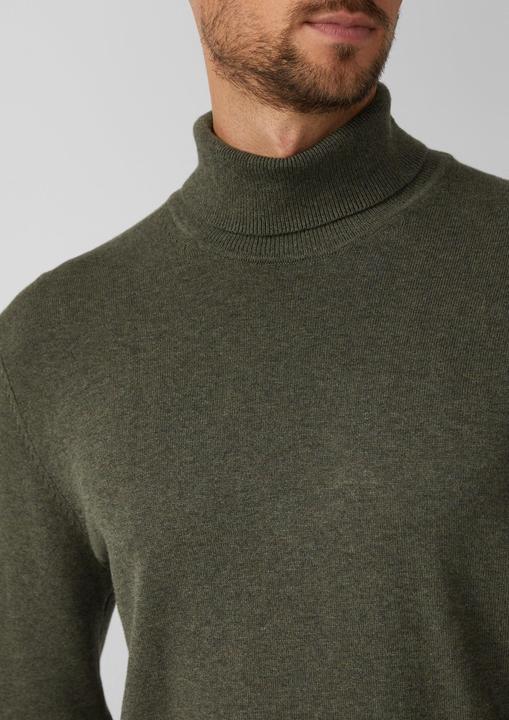 Produktbild s.Oliver Strickpullover Rollkragenpullover aus reiner Baumwolle (XXL)