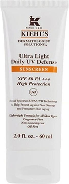 Actual product image Kiehl's Ultra Light Daily UV Defence SPF50 (Sun cream face, SPF 50, 60 ml, 90 g)