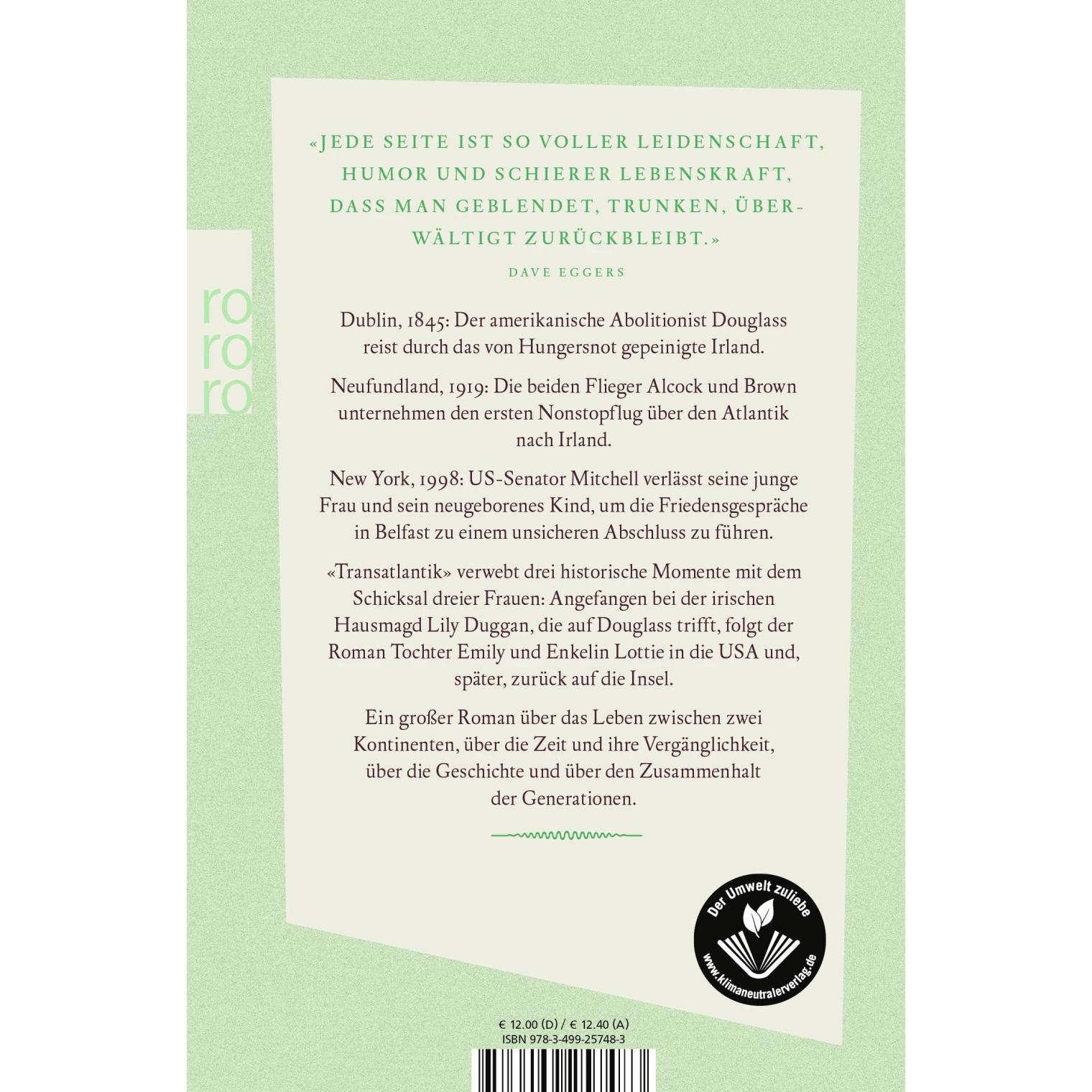 Thumbnail - Transatlantik, Belletristik von Colum McCann