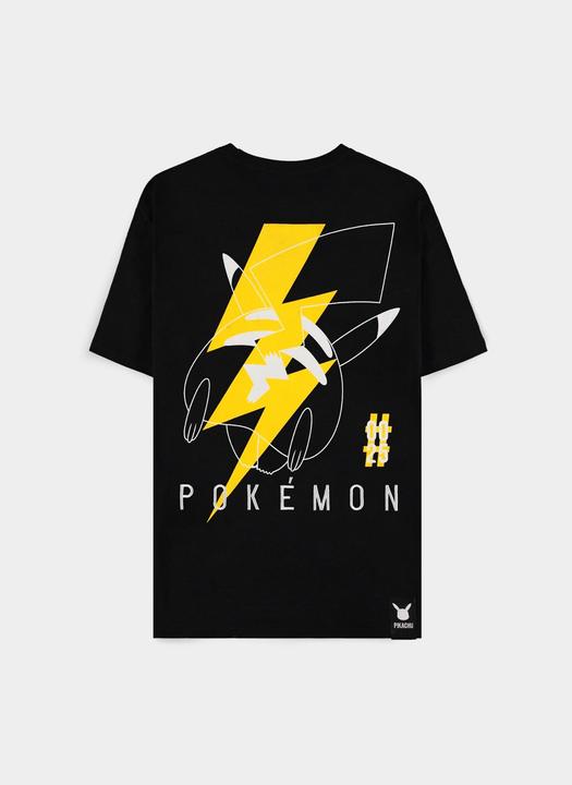 Produktbild Difuzed Pokemon T-Shirt Black Pikachu Electrifying Line-art Grösse L (L)