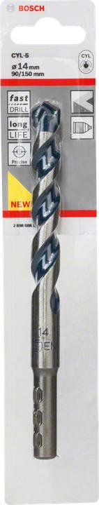 Image du produit Bosch Professional Zubehör Foret à béton CYL-5, Blue Granite, 14 x 90 x 150 mm (14 mm)