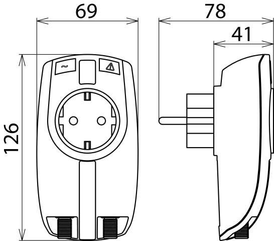 Actual product image Dehn + Söhne 909300 Surge protection intermediate plug
