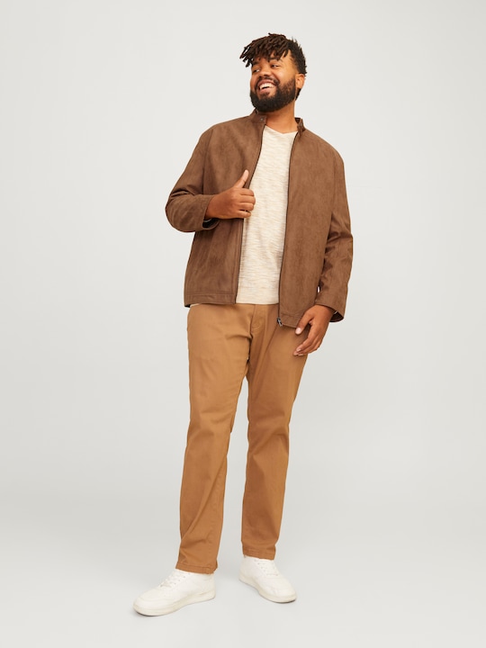 Produktbild Jack & Jones Plus Size Kunstlederjacke Kunstlederjacke (XXL)