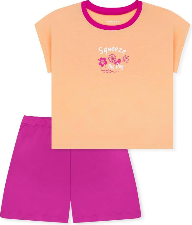 Fuchsia, Gelb, pfirsichorange