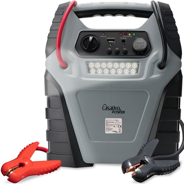 Immagine prodotto Casativo Banca di energia 5-in-1 con funzione di avviamento e compressore d'aria 150psi, USB, 12V, 20.000 mAh (1000 A, 20000 mAh)