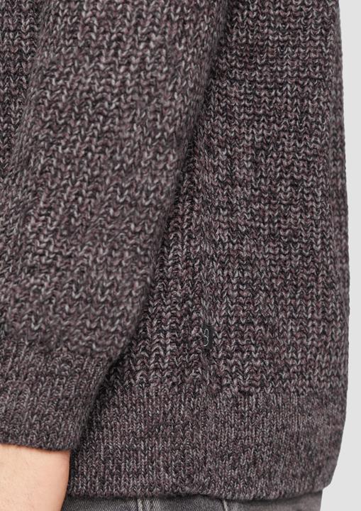 Produktbild S.Oliver Strickpullover Strickpullover mit Rippstruktur (M)