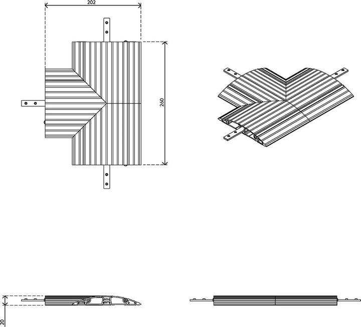 Actual product image Dataflex 31.462 (Cable bridge)