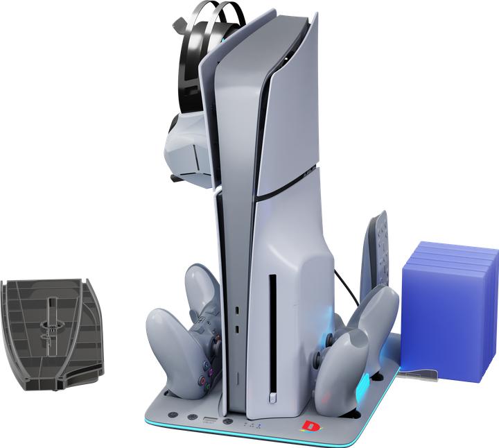 IMP Tech - DLX+LED Multi Function Charge and Cool Stand - 30th Anniversary Limited Edition - Grey (PS5)