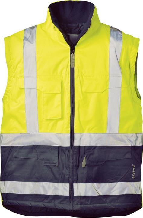Actual product image Elysee Men's high visibility jacket WALLACE yellow, navy size S (S)