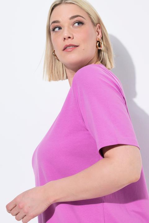 Actual product image Ulla Popken Essential Square Neck Stretch Tee (54)
