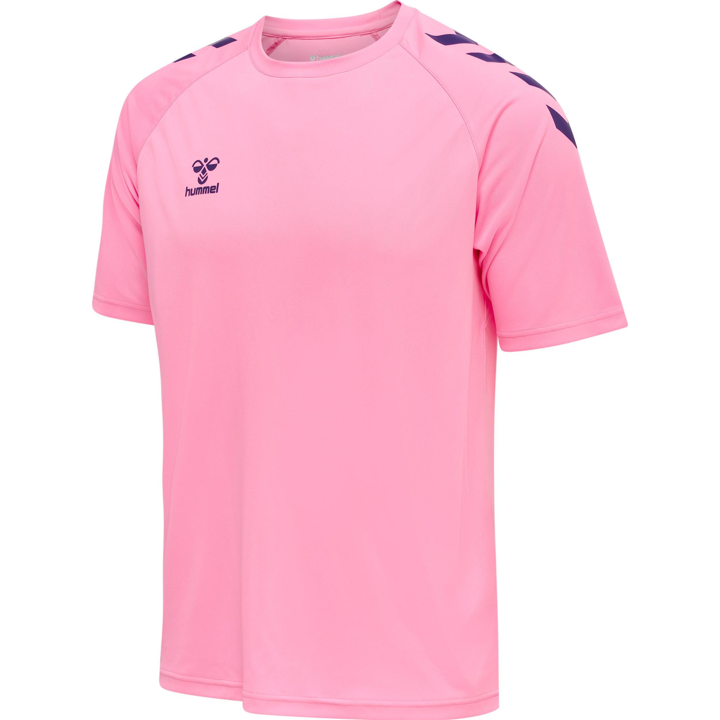 hummel, Unisex, Sportshirt, Core Xk Core Poly T-Shirt S/S (L), Rosa, L