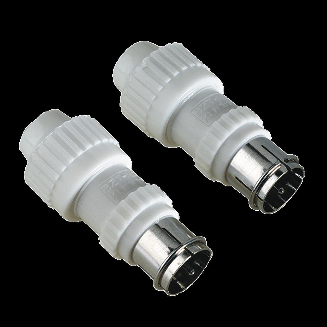 Thumbnail - Hama F-Stecker für Schnellmontage, steckbar, 2 Stück (Stecker und Verbinder), Antennenkabel