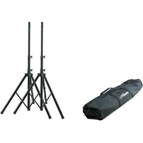 Hamilton Set aus 2 Aluminium Lautsprecherständern mit Tasche, Supporto per strumenti