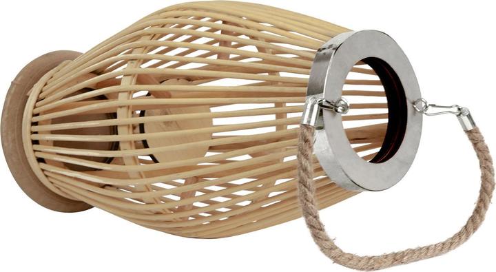 Produktbild Natura Punto Laterne aus Bambus mit Windlicht aus Glas (1 x)