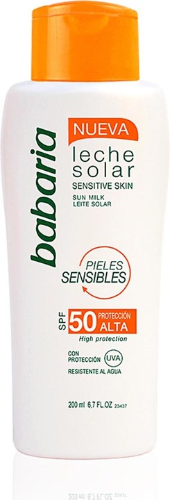 Babaria Cream and Face Milk 200ml (Sonnenlotion, SPF 50, 200 ml)