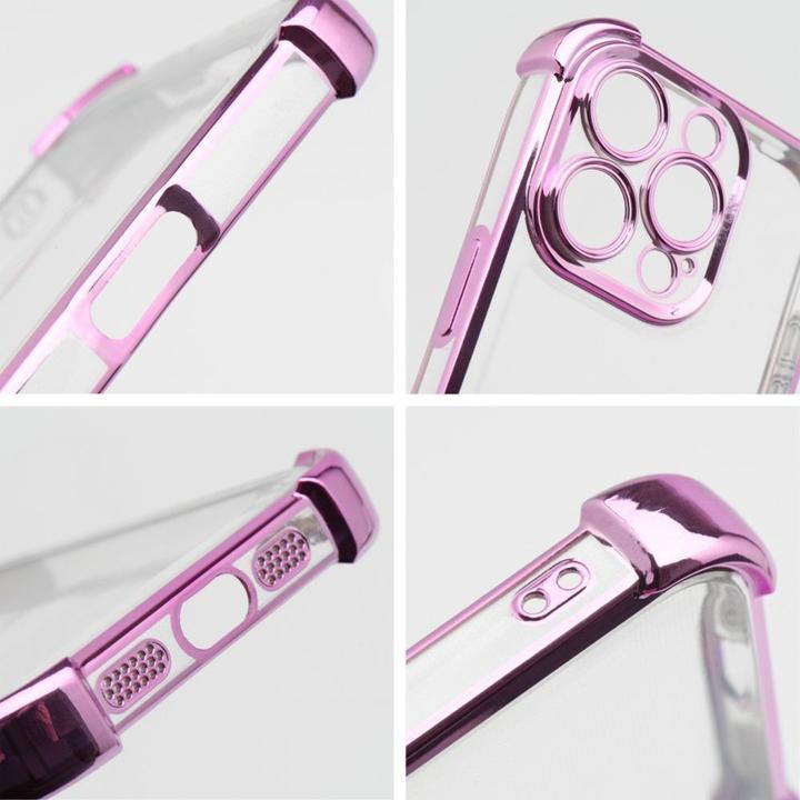 Actual product image OEM Back panel cover Case ANTISHOCK ELECTRO for IPHONE 16 Pro Max pink (iPhone 16 Pro Max)