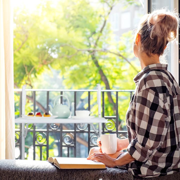 Actual product image Relaxdays folding balcony-table (60 cm)
