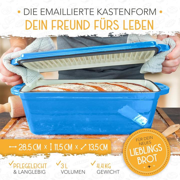 Produktbild Krustenzauber Brotbackfrom mit Deckel inkl. Gärkorb