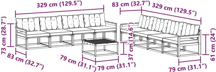 Produktbild vidaXL Outdoor-Sofa