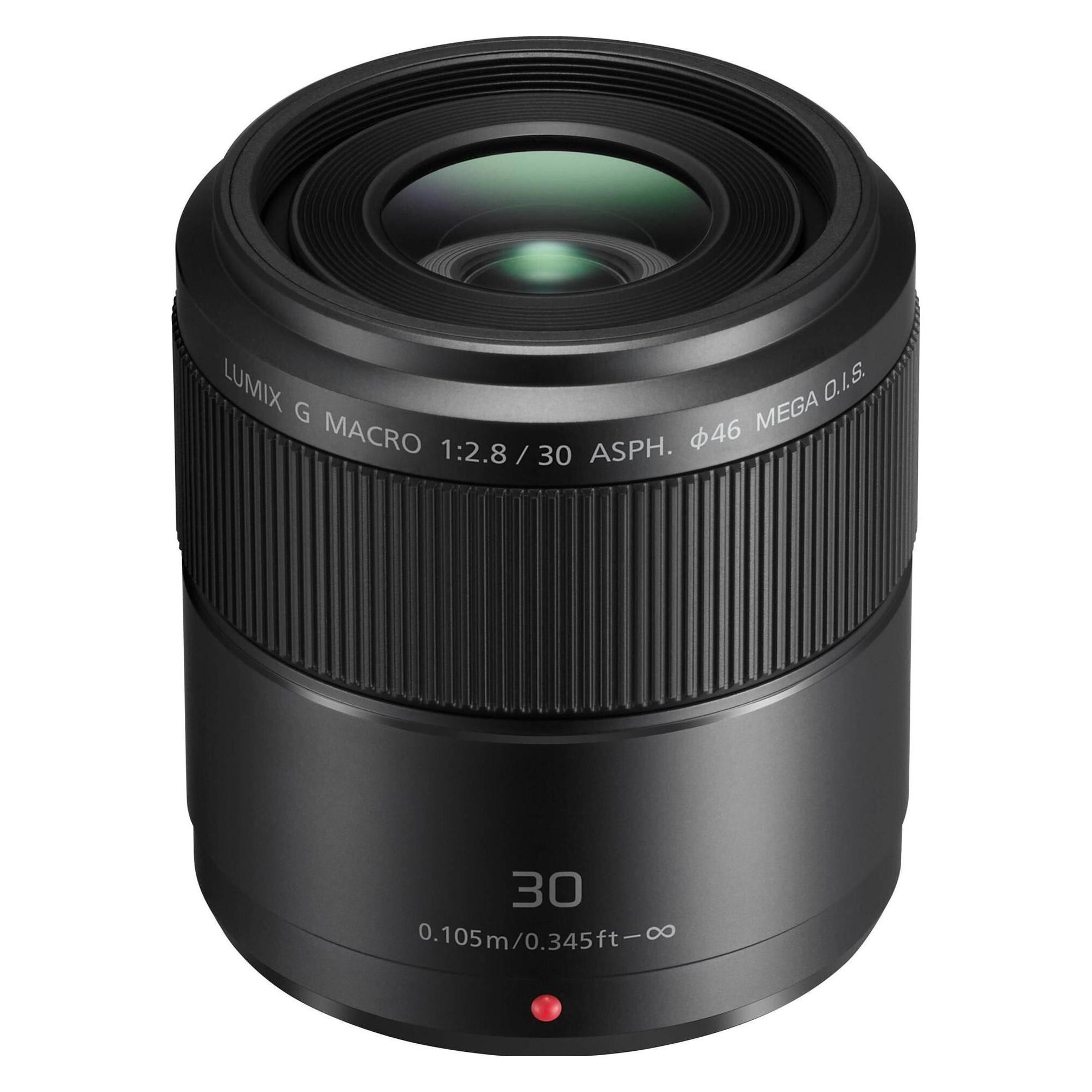 Panasonic 30mm f/2.8 Macro ASPH. Mega O.I.S. (Micro Four Thirds, Micro Four Thirds), Objektiv, Schwa