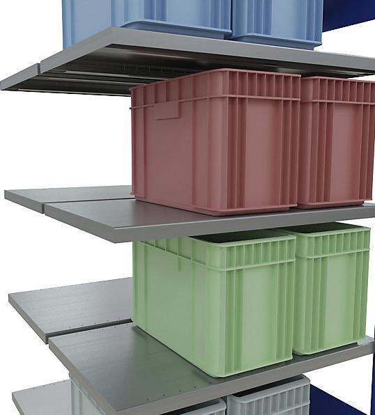 Image du produit eurokraft pro Rayonnage emboîtable, double rangée