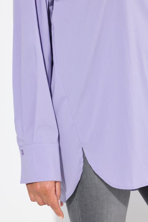 Immagine prodotto Ulla Popken Camicia dal taglio oversize con bottoni di madreperla, collo da camicia e maniche lunghe (50, 52)