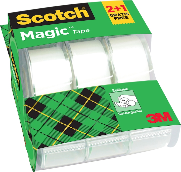 Image du produit Scotch Magic Tape 810 Caddy Pack (19mmx7,5m)