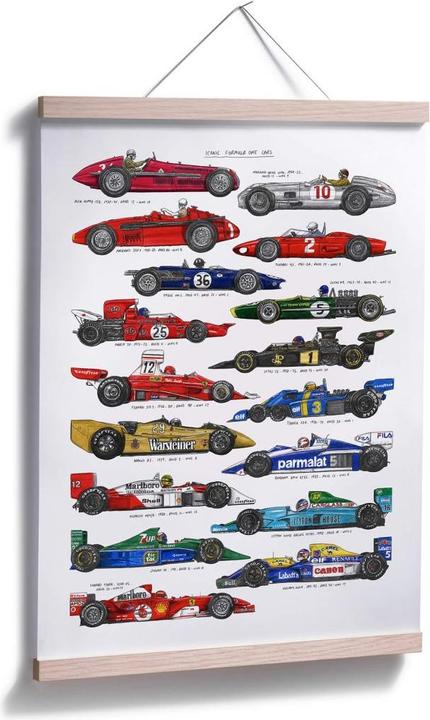 Image du produit Trenddeko Voitures de course (30 x 40 cm)