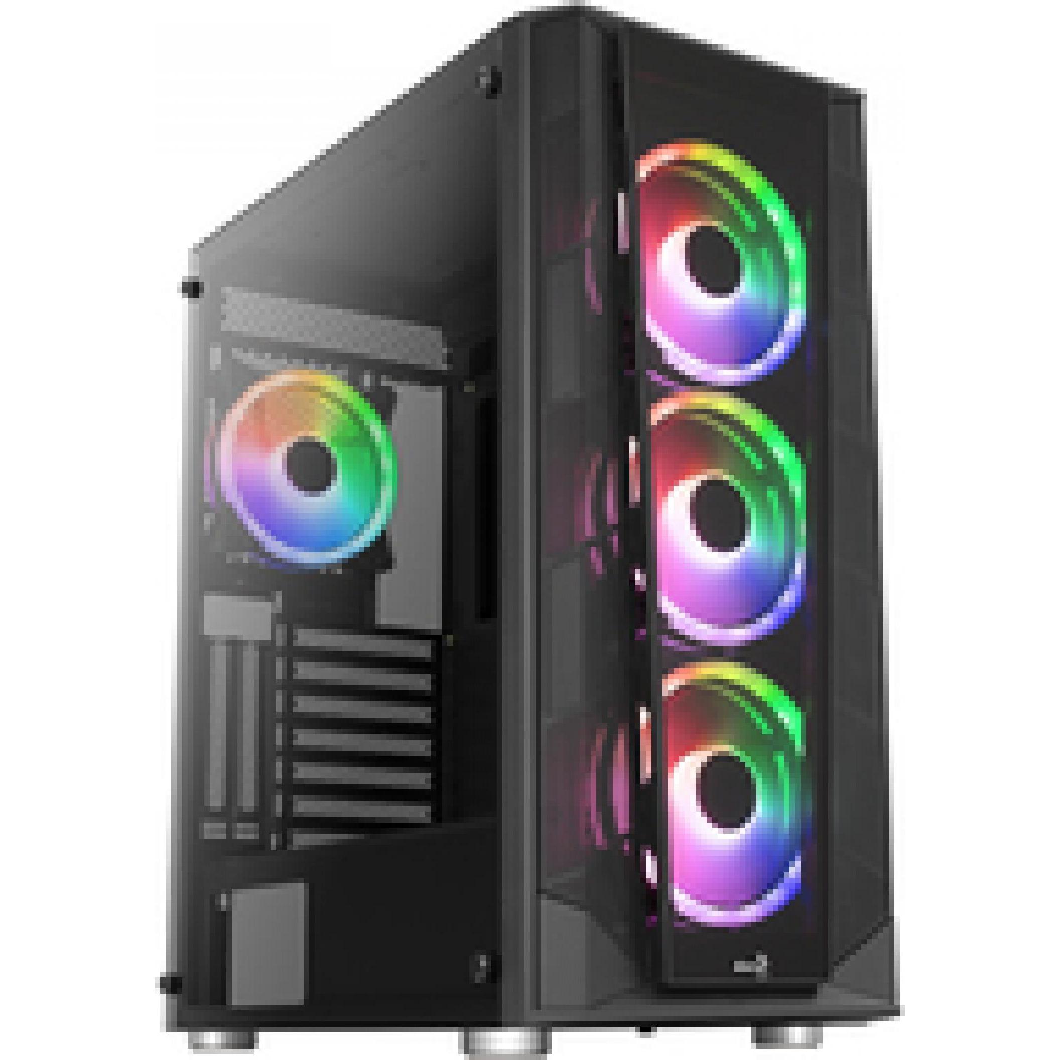 Thumbnail - AeroCool Prism ARGB (ATX, mATX, Mini-ITX), PC Gehäuse, Schwarz