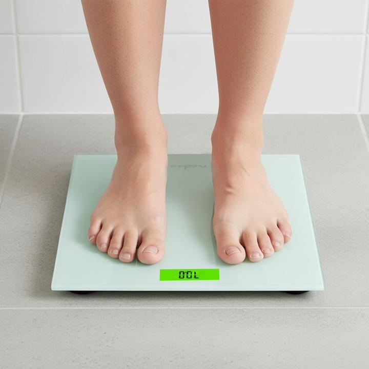Image du produit Nedis Pèse-personne | Digital | Blanc | Verre trempé | Capacité de pesage max : 150 kg (150 kg)