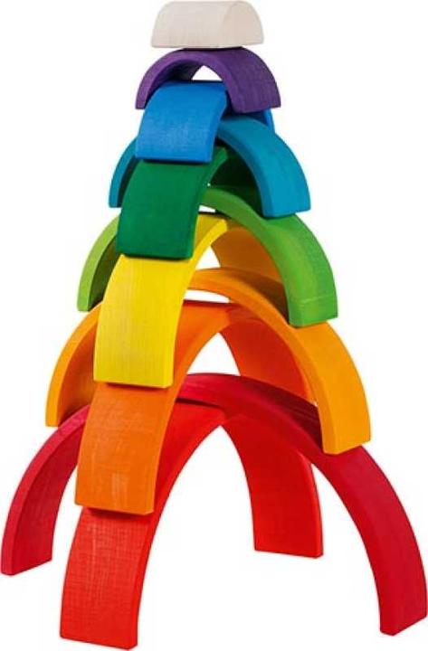 Actual product image Goki Blocks rainbow