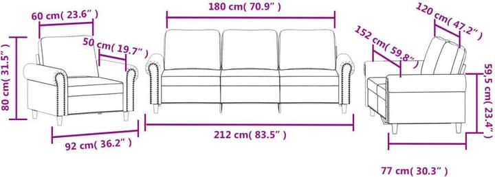 Image du produit vidaXL Ensemble salon de jardin 10 pièces avec coussins (3 places)
