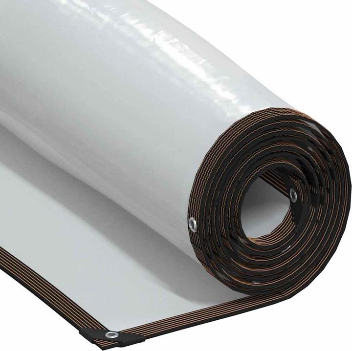 Actual product image VidaXL Transparent tarpaulin with eyelets 3x8 m polyethylene transparent tarpaulin