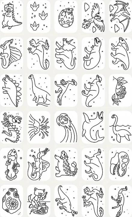 Produktbild Kidywolf Nachfüllpack Weltraum und Dino zu Designtafel