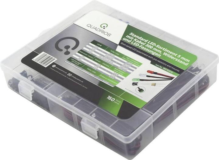 Produktbild Quadrios LED-Sortiment Rot, Grün, Gelb, Blau, Kaltweiss, Warmweiss 20 m